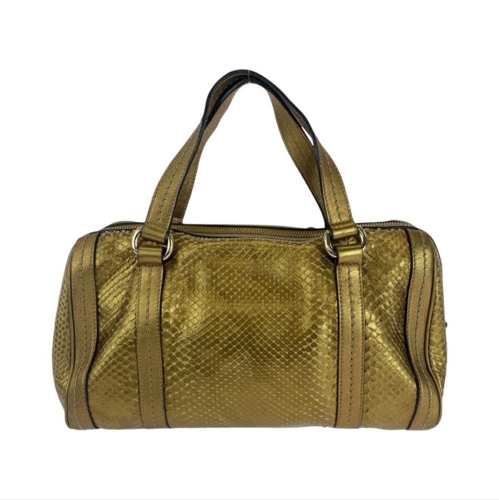 GUCCI Python leather Gold Shoulder - Picture 2 of 10